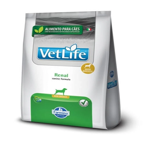 Ração Vet Life Renal Mini Para Cães Adultos De Pequenos Porte