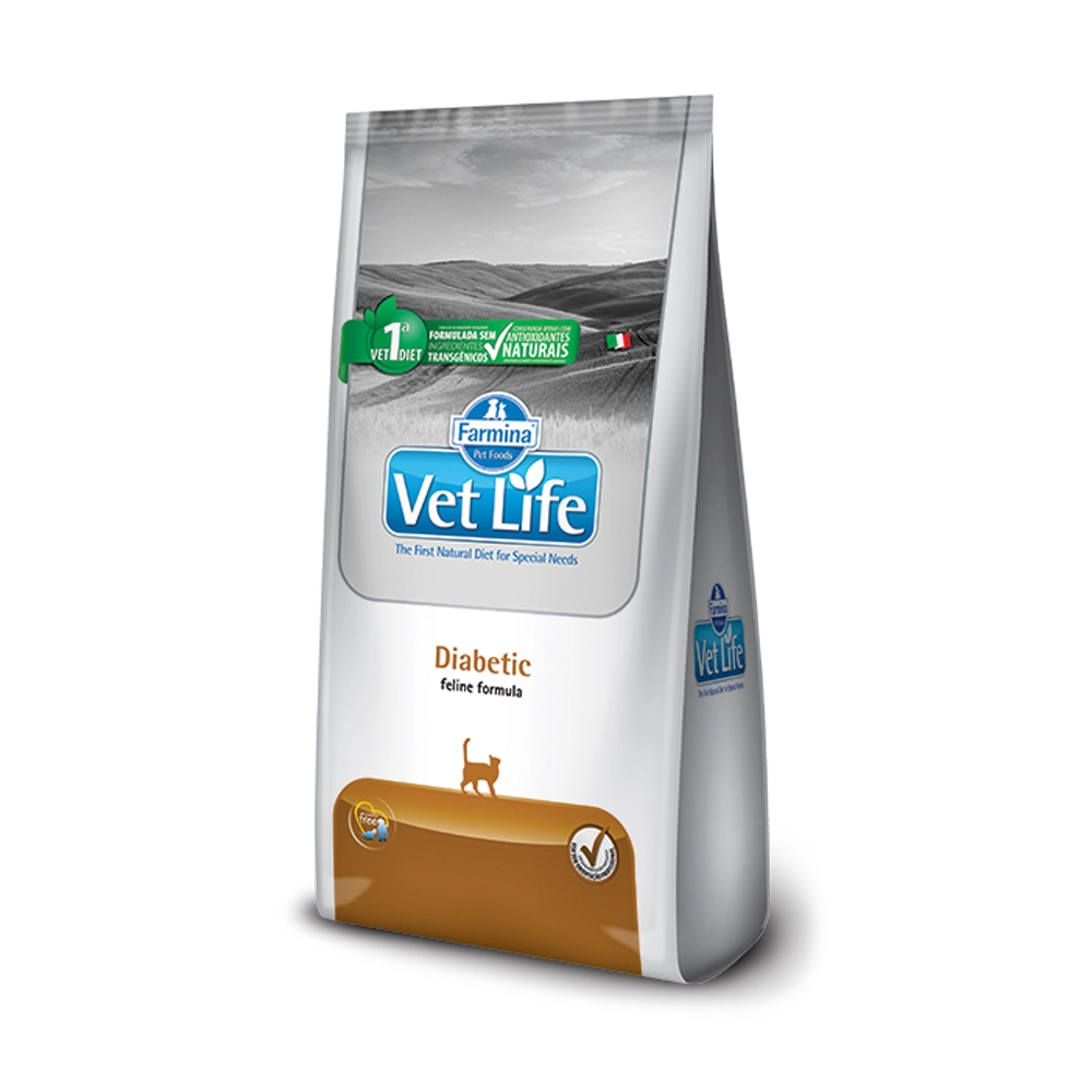 Ração Vet Life Natural Feline Diabetic 2kg