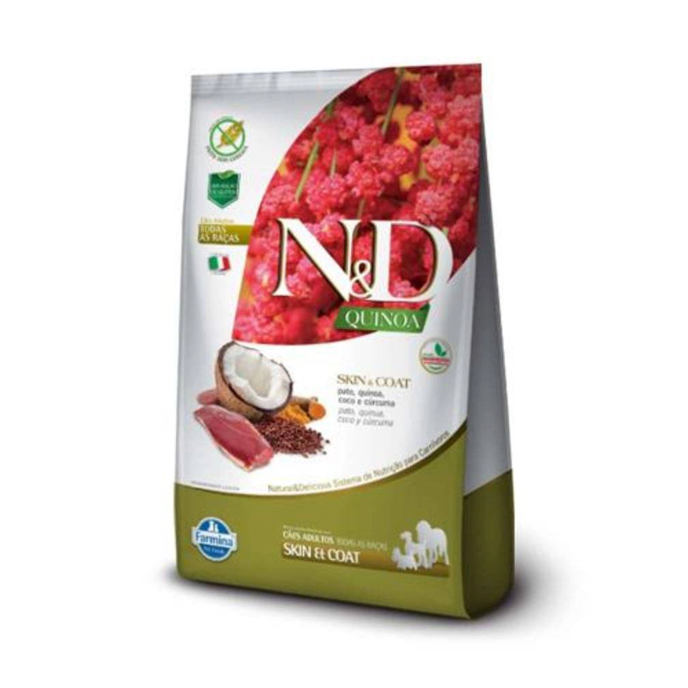 Ração Quinoa N D Para Cães Skin Coat Sabor Pato