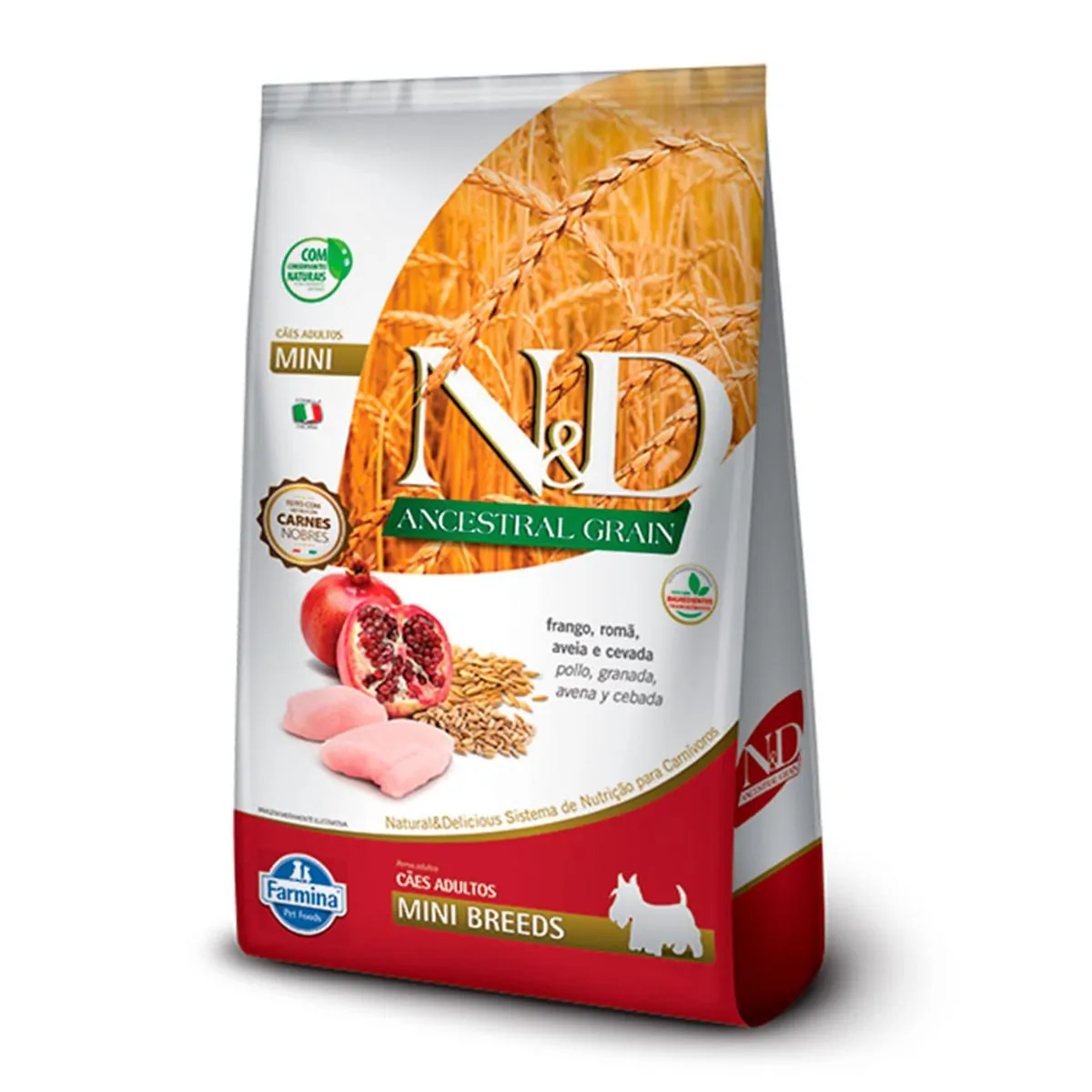 Ração Farmina N D Ancestral Grain Para Cães Adultos De Raças Pequenas Sabor Frango
