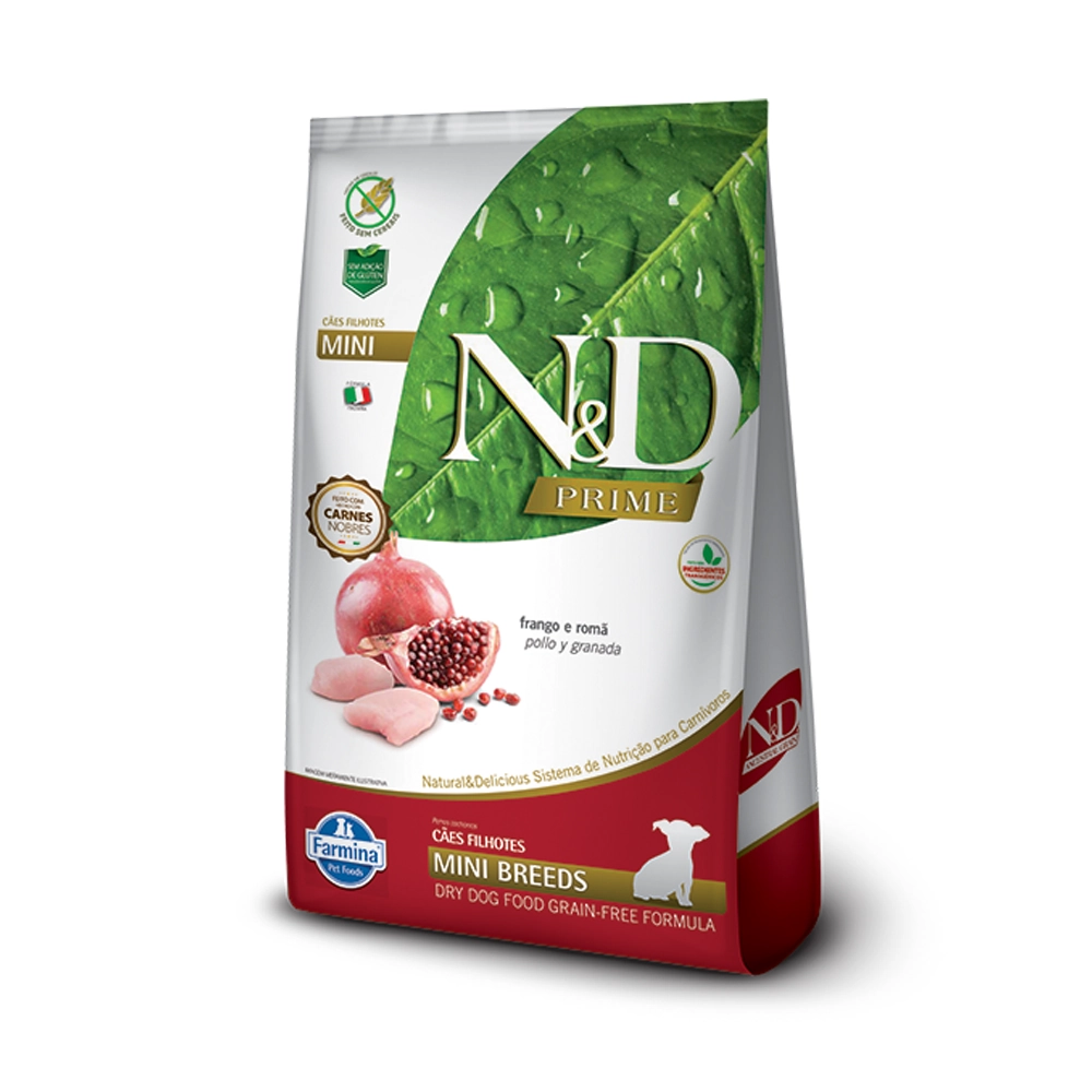 Ração Super Premium para Cães Filhotes Raças Pequenas Frango N&D Prime 2,5kg