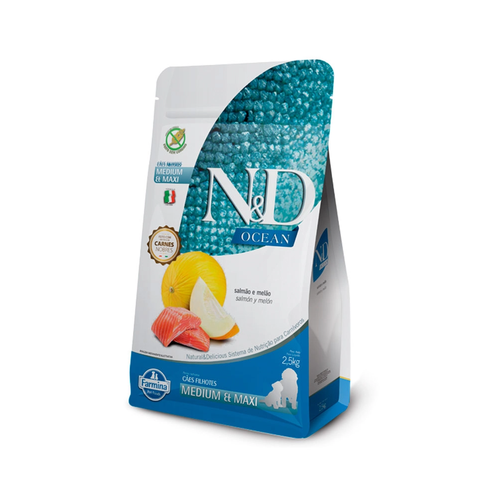 Ração Seca Farmina Nd Ocean Canine Puppy Mini Salmao 2.5kg