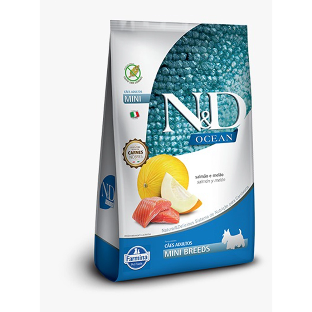 Ração Seca Farmina Nd Ocean Canine Adult Mini Salmao 0.8kg