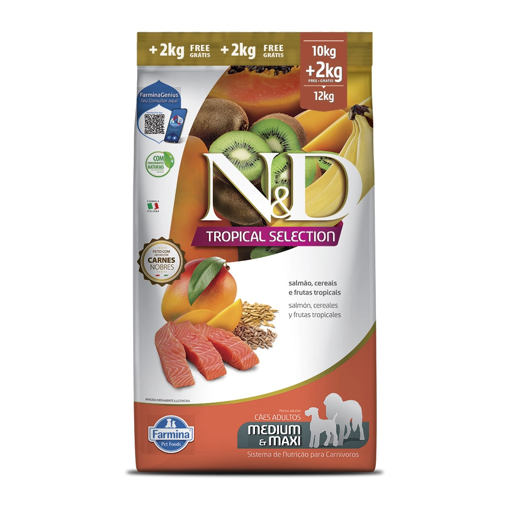 Nd Tropical Selection Can Adult Md/mx Salmao 10,1kg
