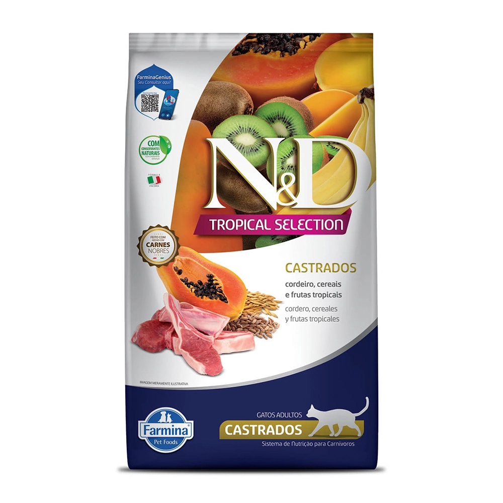 Nd Gato Castrado Tropical Select Cordeiro 400 Gr