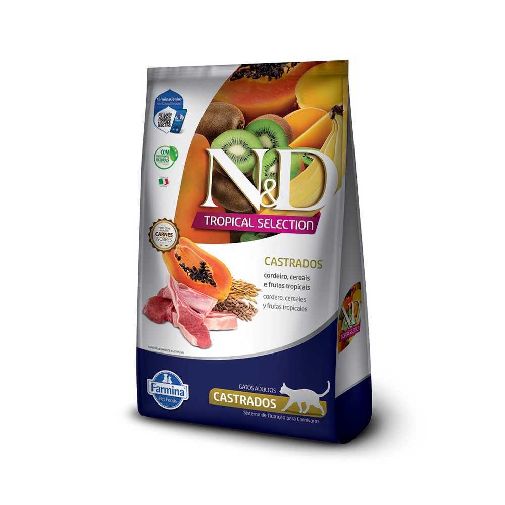 Nd Tropical Selection Feline Castrado Cordeiro 7kg