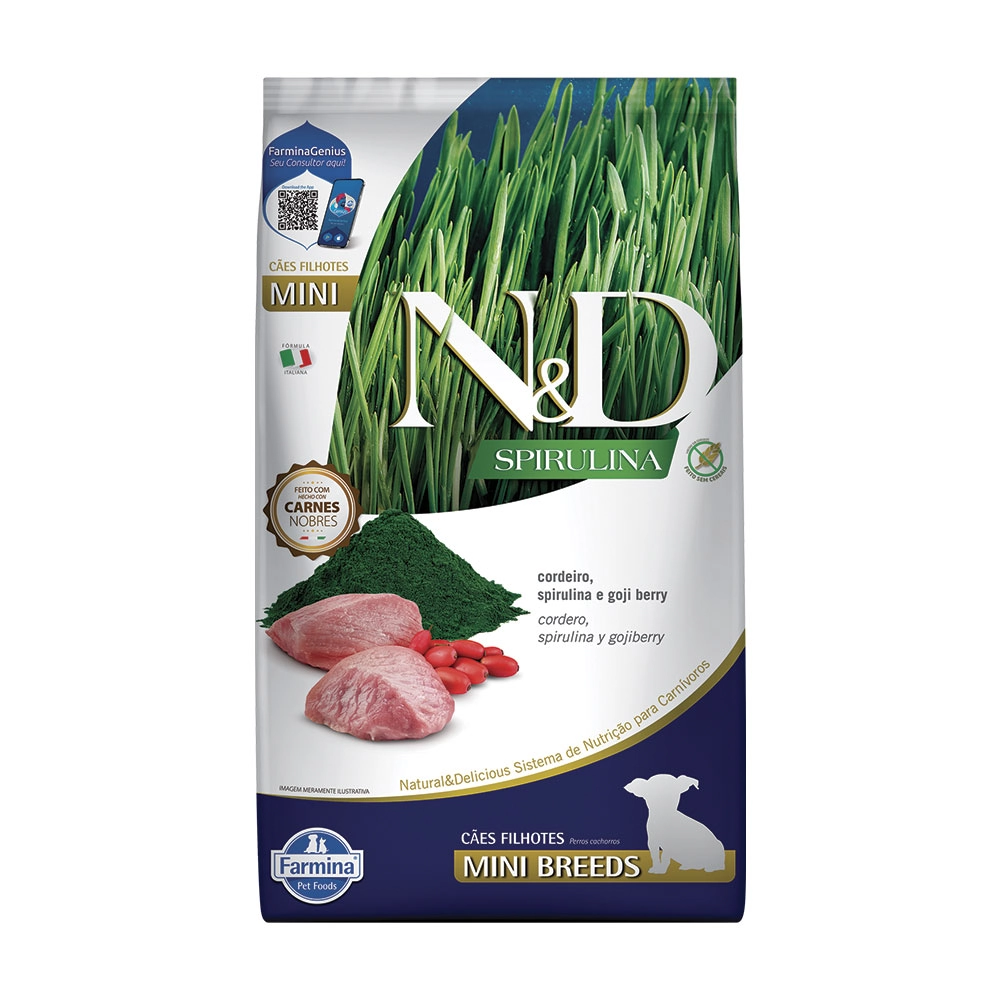 Nd Spirulina Can Adult Mini Cordeiro 2kg