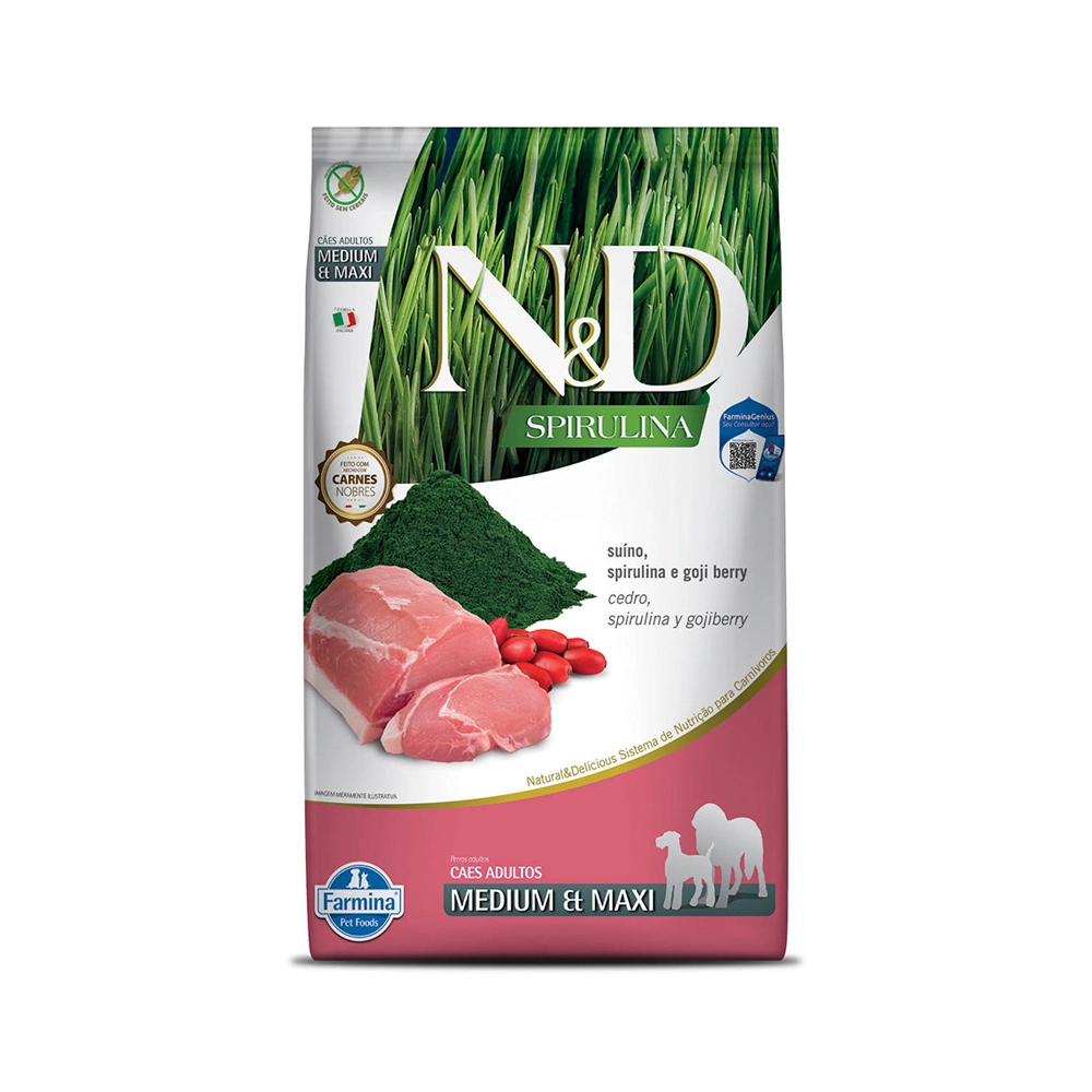 Far Nd Spirulina Can Adult Md/mx Suino 10,1kg