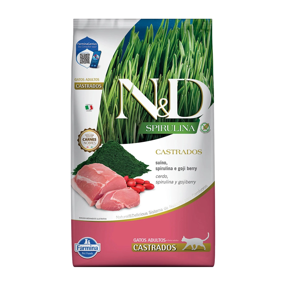 Nd Spirulina Fel Adult Cast Suino 1,5kg