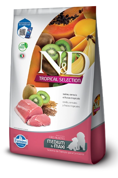 Nd Tropical Selection Can Puppy Md/mx Suino 2 0,5kg