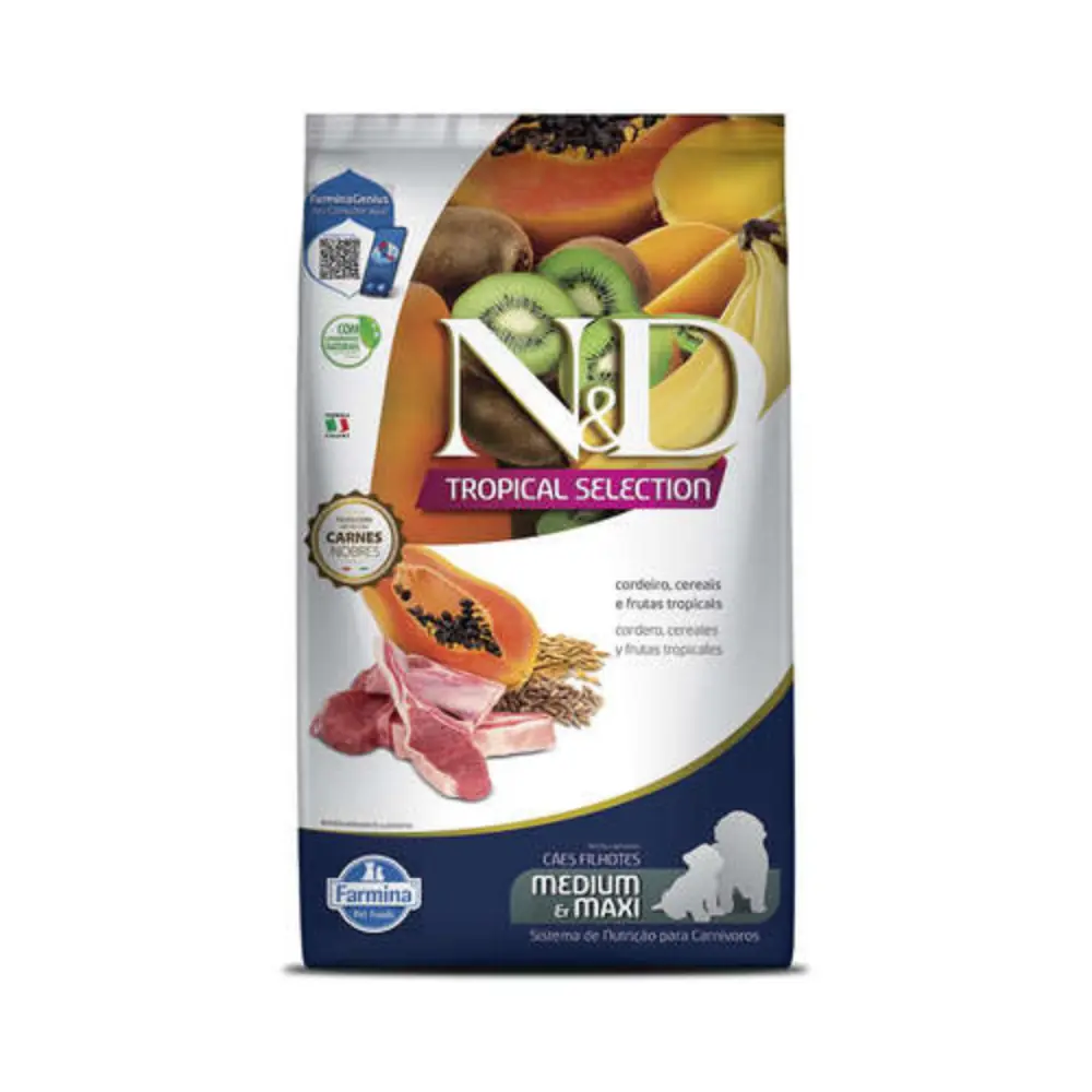Ned Tropical Selection Canine Puppy Med/max Cordeiro 10,1kg
