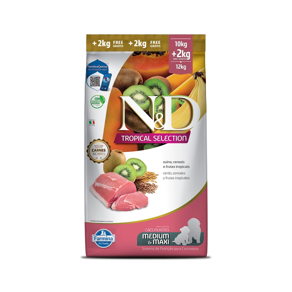 Ned Tropical Selection Canine Puppy Med/max Suino 10,1kg