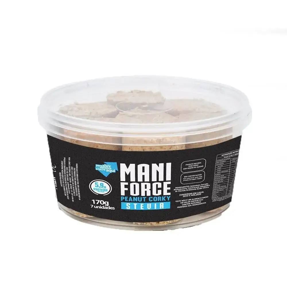 Maniforce Pacoca Rolha C/7un 170g Manibi
