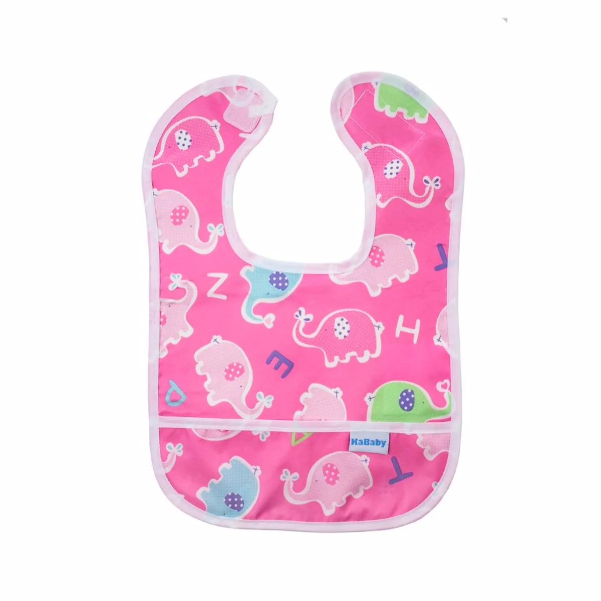 Babador Mini Elefantes KaBaby Rosa
