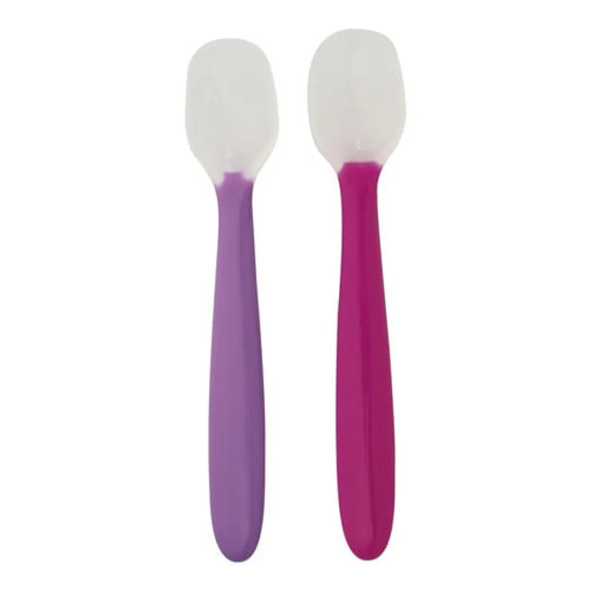 2 colheres Silicone Flexíveis Rosa