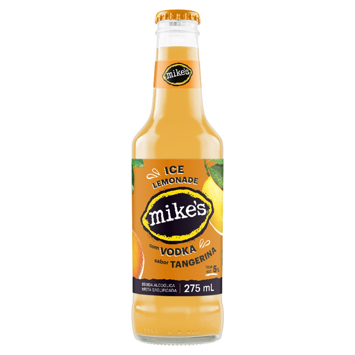 Bebida Mista Alcoólica Tangerina Mikes Ice Lemonade Garrafa 275ml