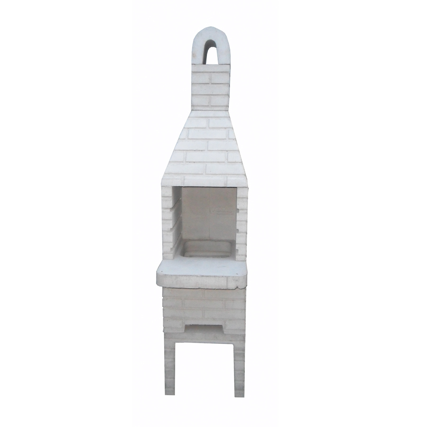 Churrasqueira de Concreto Refratário Tijolinho Mini Crua 45cm Fortal