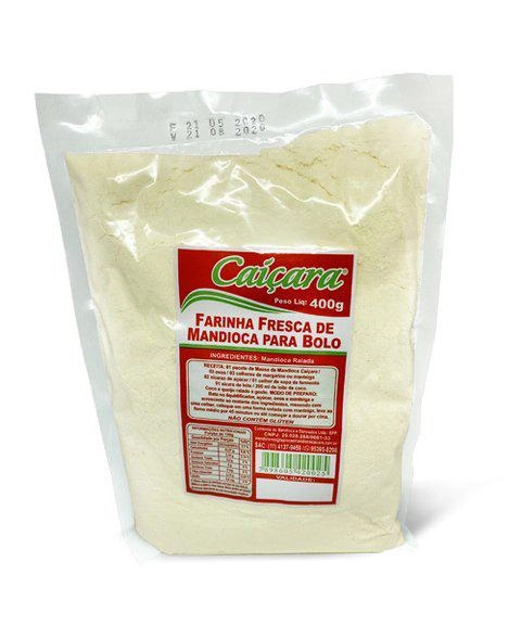 Massa Caicara Mandioca 400g Para Bolo Und