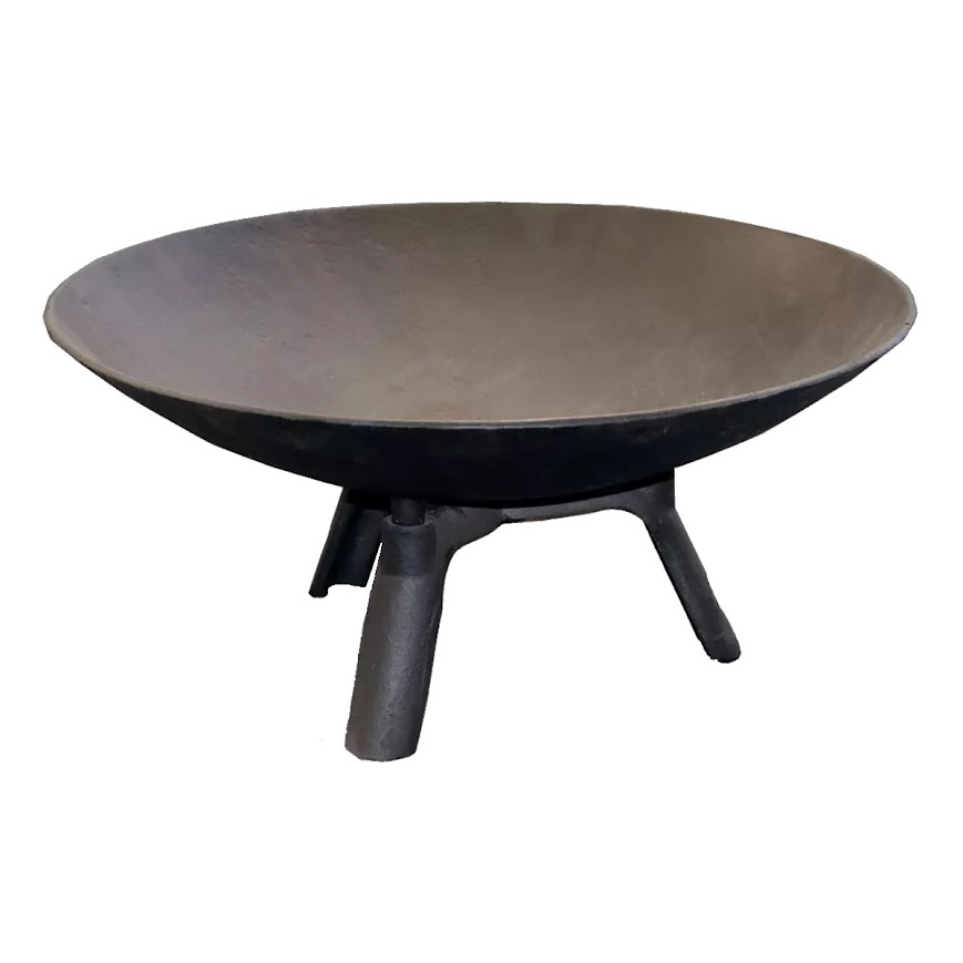 Lenheiro Lareira Braseiro Ferro Fundido Externo Jardim 80cm