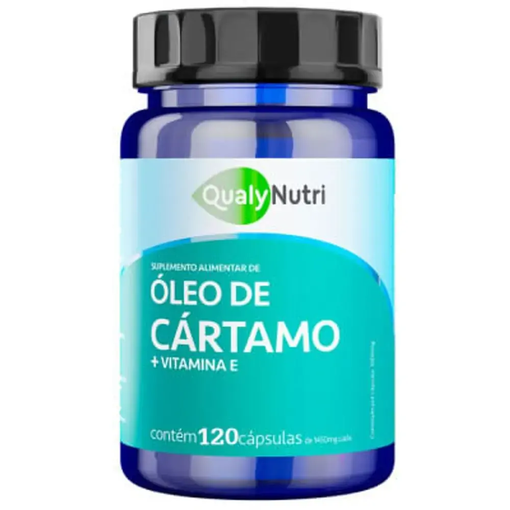 Óleo de Cártamo+Vitamina E Qualy Nutri c/120 Cápsulas