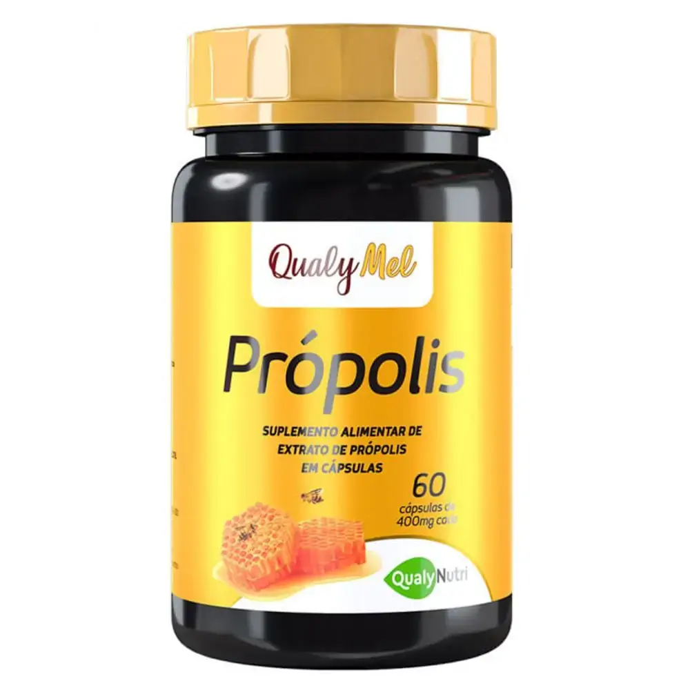 Extrato de Própolis em Cápsulas Qualy Mel c/60 Cápsulas