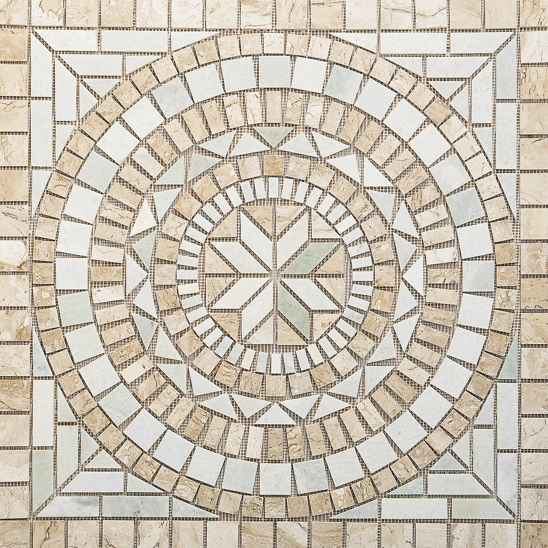 Mosaico Rosone 002 82x82cm Anticatto