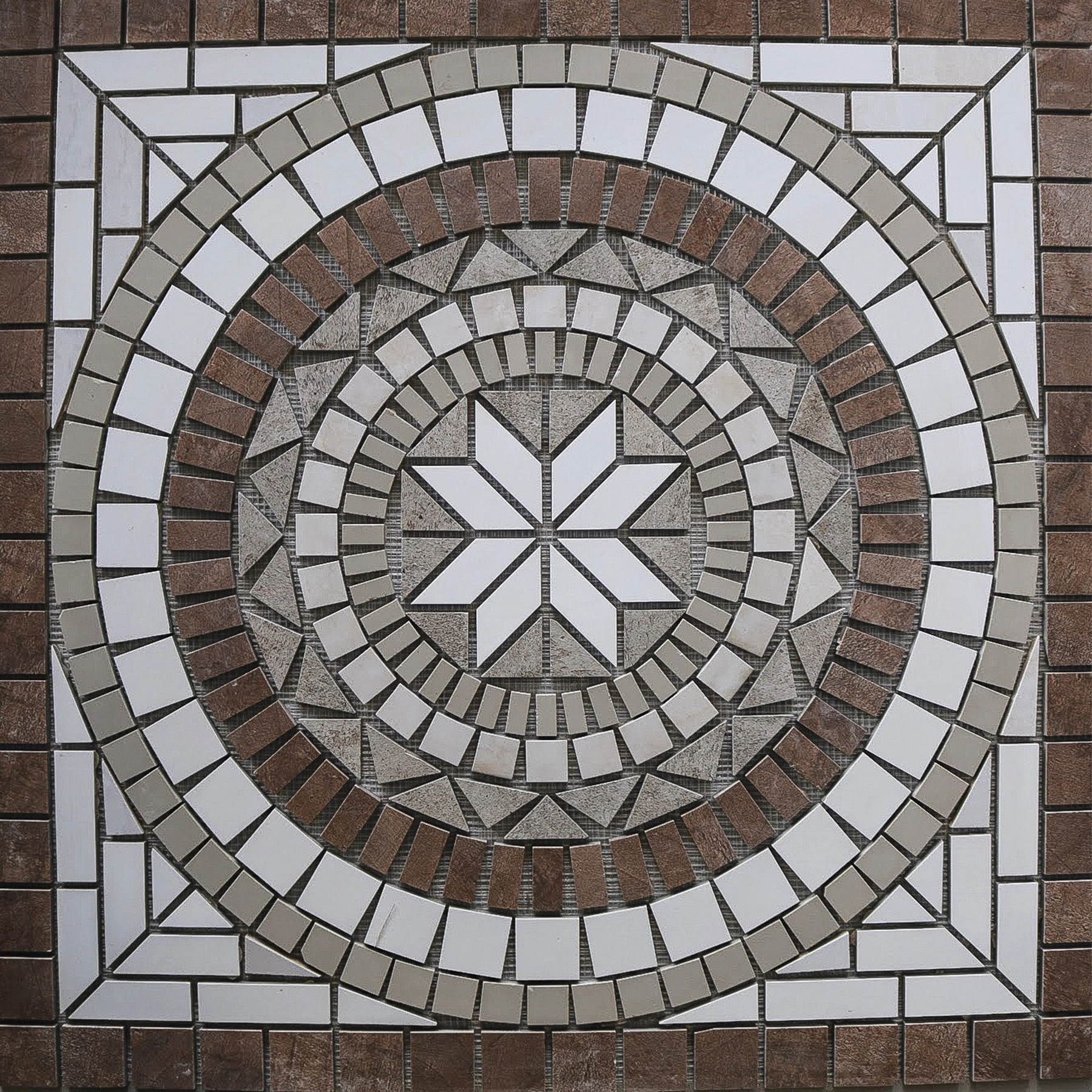 Mosaico Rosone 05E 82x82cm Anticatto