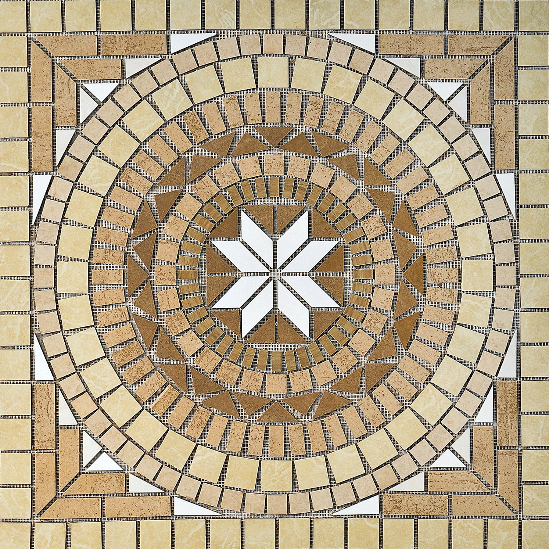 Mosaico Rosone 02C 82x82cm Anticatto