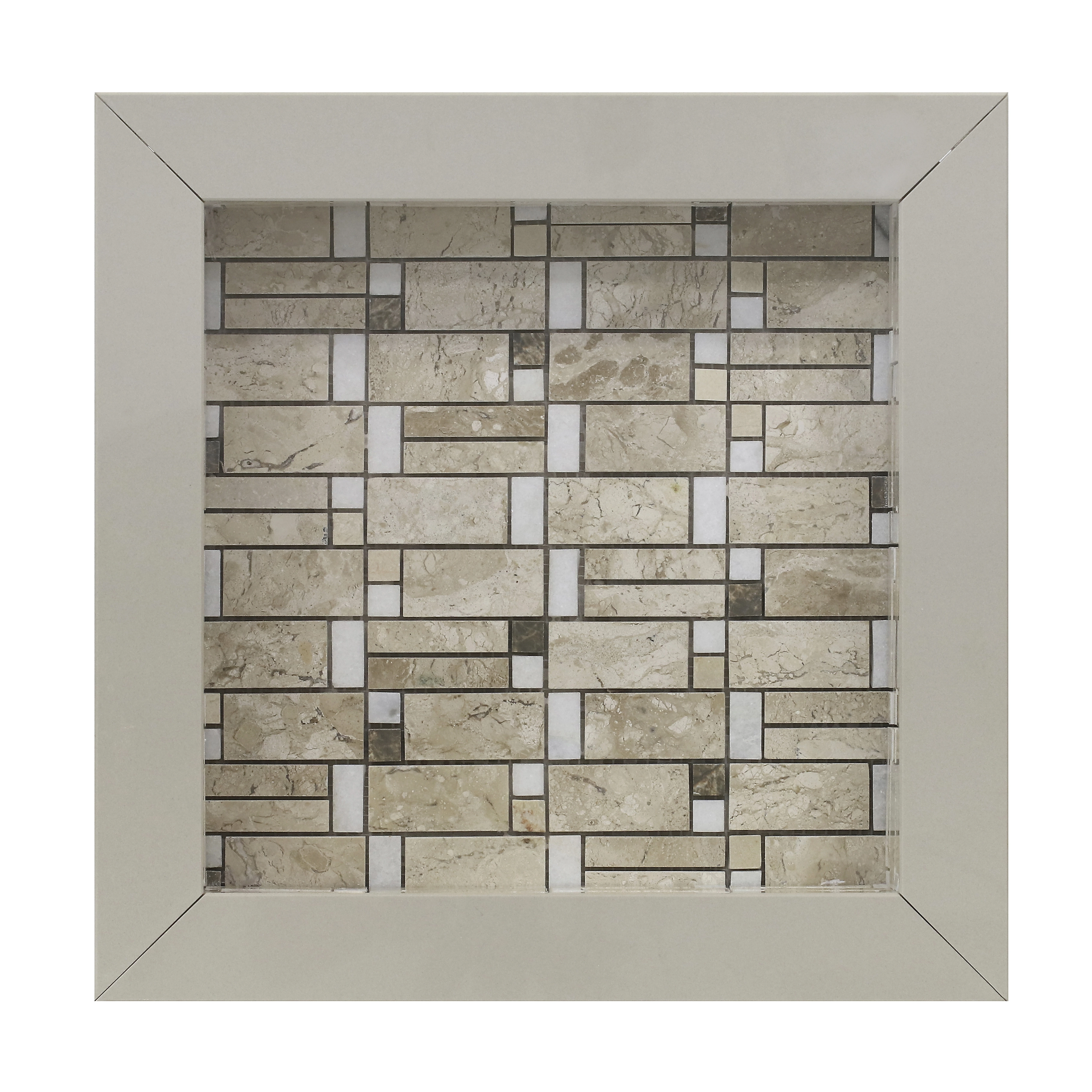 Nicho para Banheiro Bege Lux NBP300506 30x30x11cm