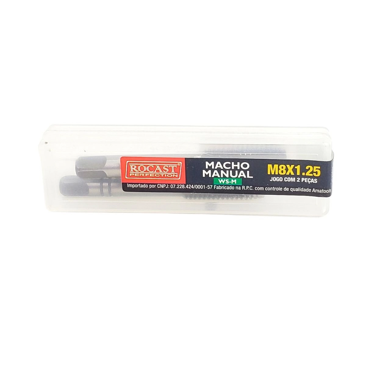 Macho Manual Seriado Em Aço Liga (ws) Rosca Métrica Grossa (m) - Jogo Com 2 Peças