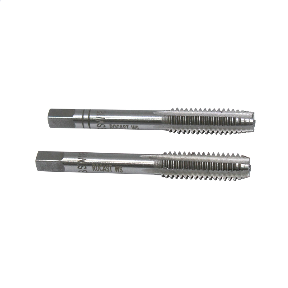 Macho Manual Seriado Em Aço Liga (ws) Rosca Whitworth Grossa (bsw) - Jogo Com 2 Peças - 5/16"-18 Fpp - Rocast - 264 0062