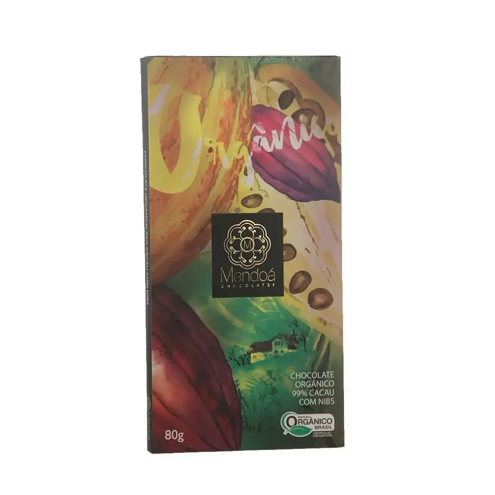 Mendoa Chocolate Organico 99 Cacau 80 Gr