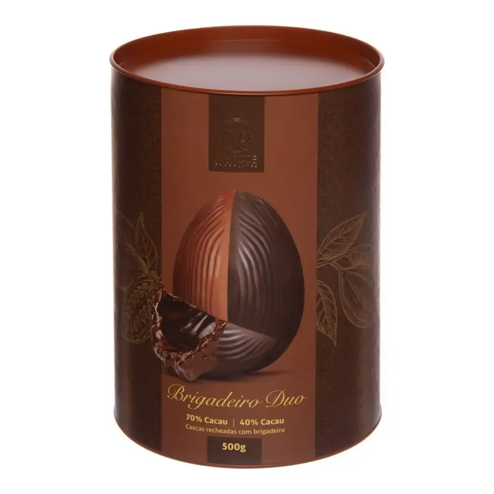 Ovo Pascoa Mendoa Brigadeiro Duo 40 E 70 Cacau 500g