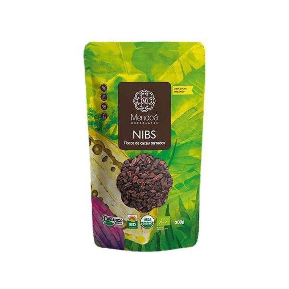 Choc Mendoa Nibs Org Pct 200g Flocos