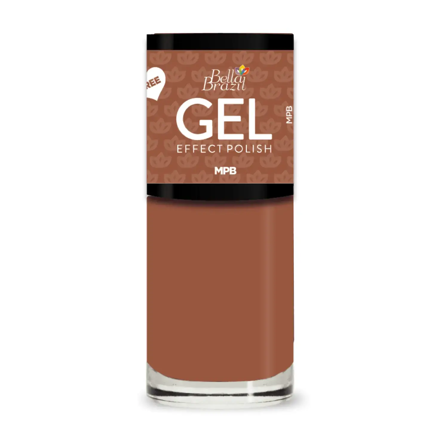 Esmalte Bella Brazil 807 Mpb Chocolate Efeito Gel 8ml