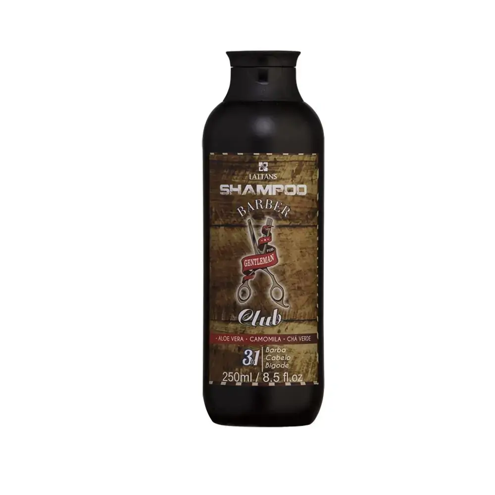 Lattans Shampoo 3x1 Barba/cabelo/bigode 250 Ml