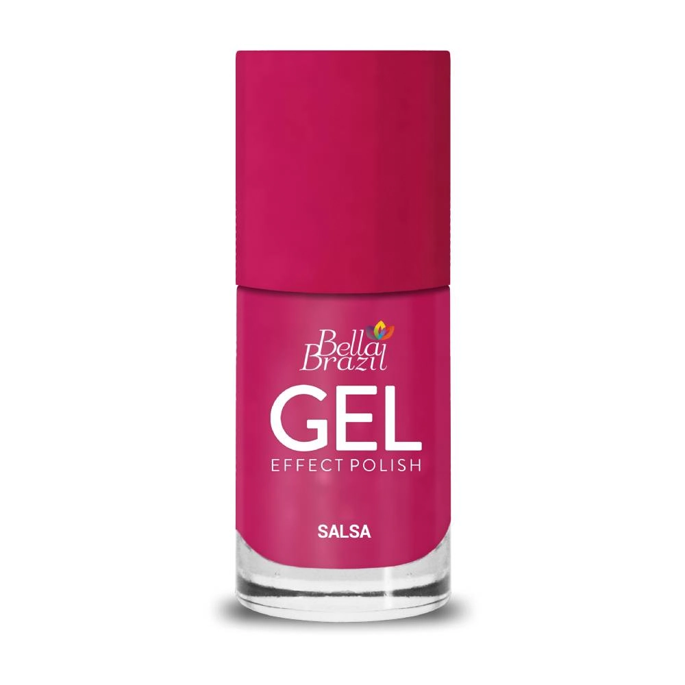 Esmalte Bella Brazil 813 Salsa Rosa Uva Efeito Gel 8ml