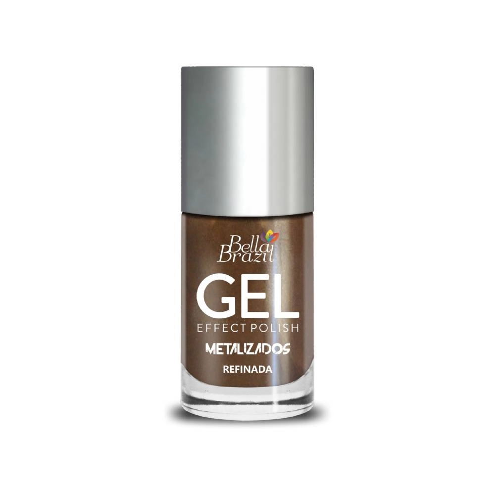 Esmalte Bella Brazil Refinada Efeito Gel Metálico 8ml