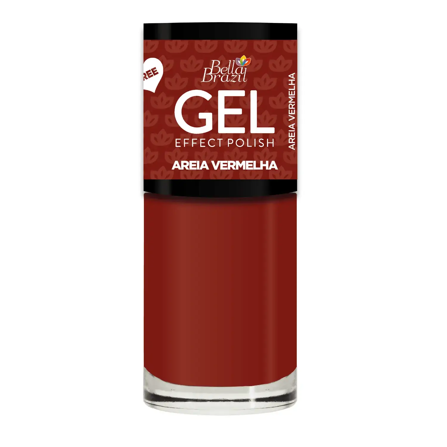 Bella Brazil Esmalte Efeito Gel Areia Vermelha 9ml