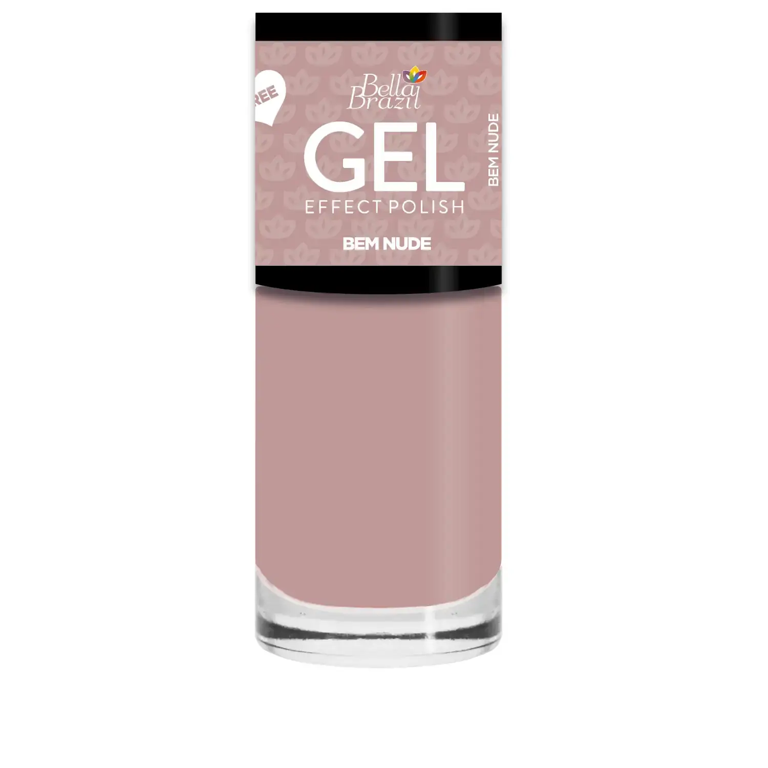 Esmalte Efeito Gel Bem Nude Nâ 858 Bella Brazil 9ml