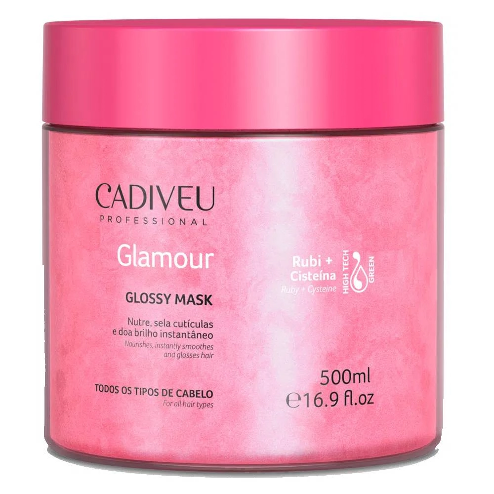 Cadiveu Professional Glamour Rubi Glossy - Máscara Capilar 500ml