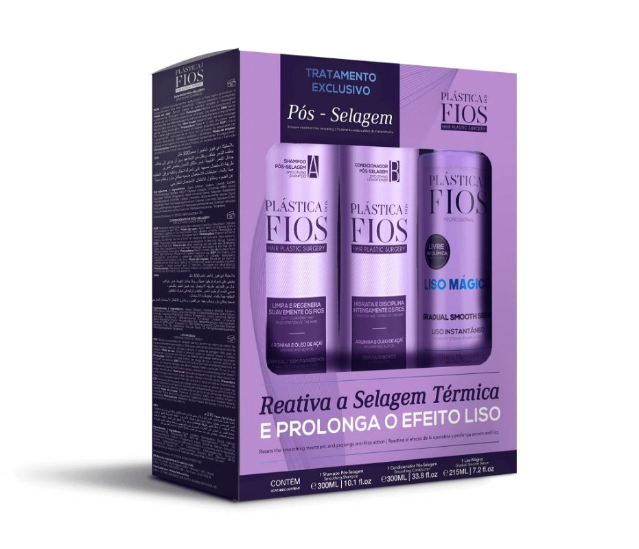 Cadiveu Plastica Dos Fios Kit Home Care Sh Cond Liso Magico