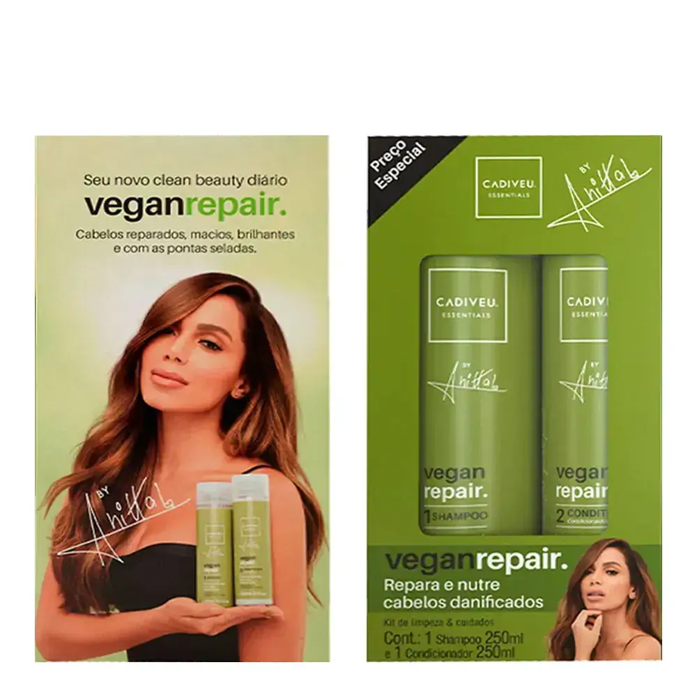 Kit Shampoo + Condicionador Cadiveu Anitta Vegan Repair 250Ml