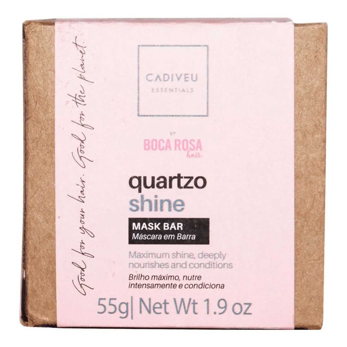 Cadiveu Essentials Quartzo Shine By Boca Rosa Hair - Shampoo em Barra 70g
