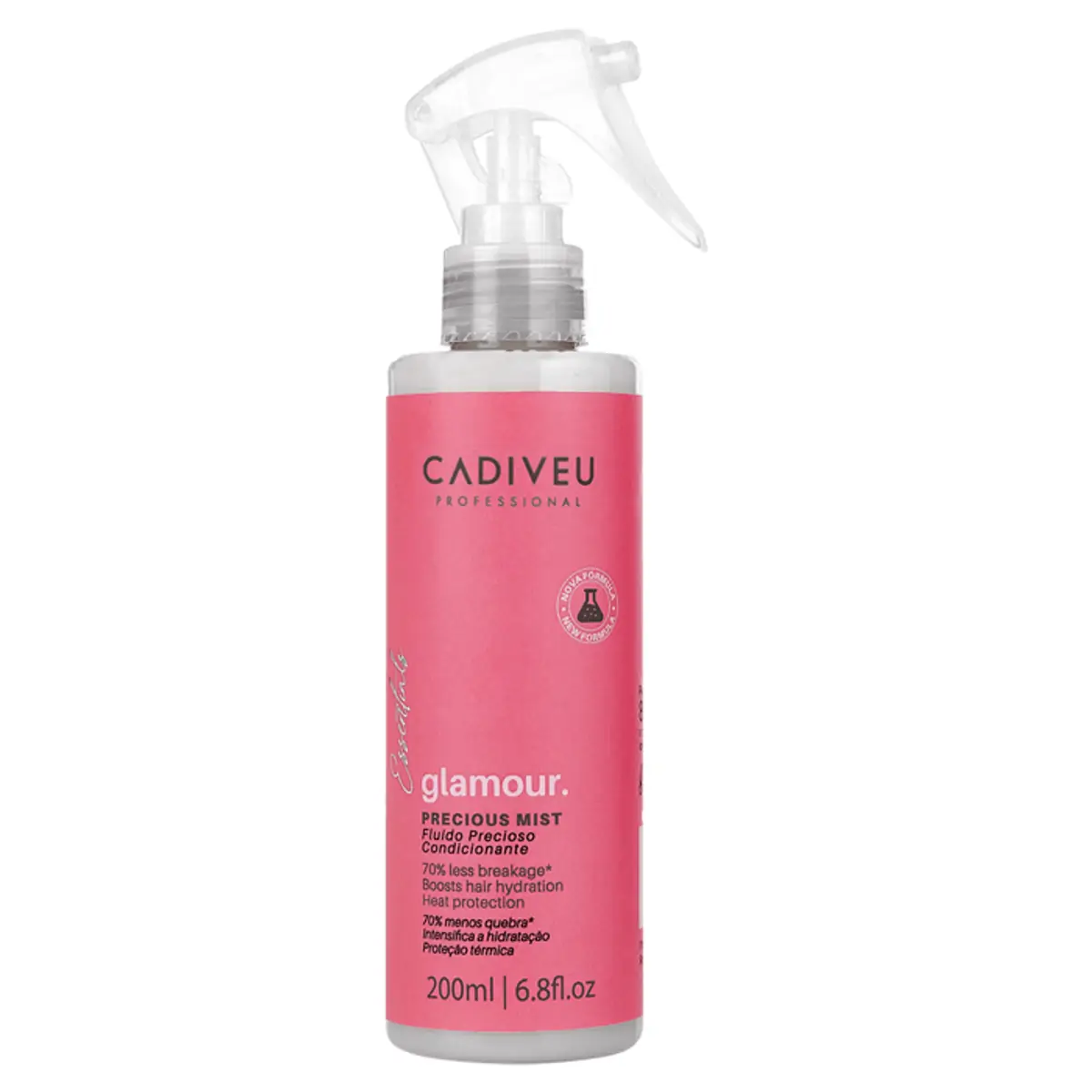 Fluido Condicionante Cadiveu Essentials Glamour Frasco 200ml Borrifador