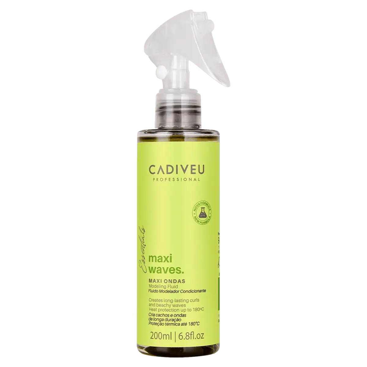 Fluido Modelador Condicionante Cadiveu Essentials Maxi Waves Frasco 200ml Borrifador