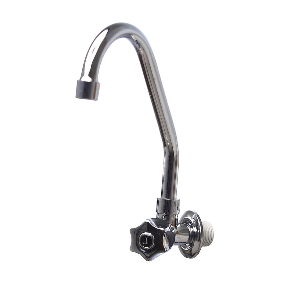 Torneira Para Cozinha 1168 Metal Cromado C-50 Bica Móvel Parede