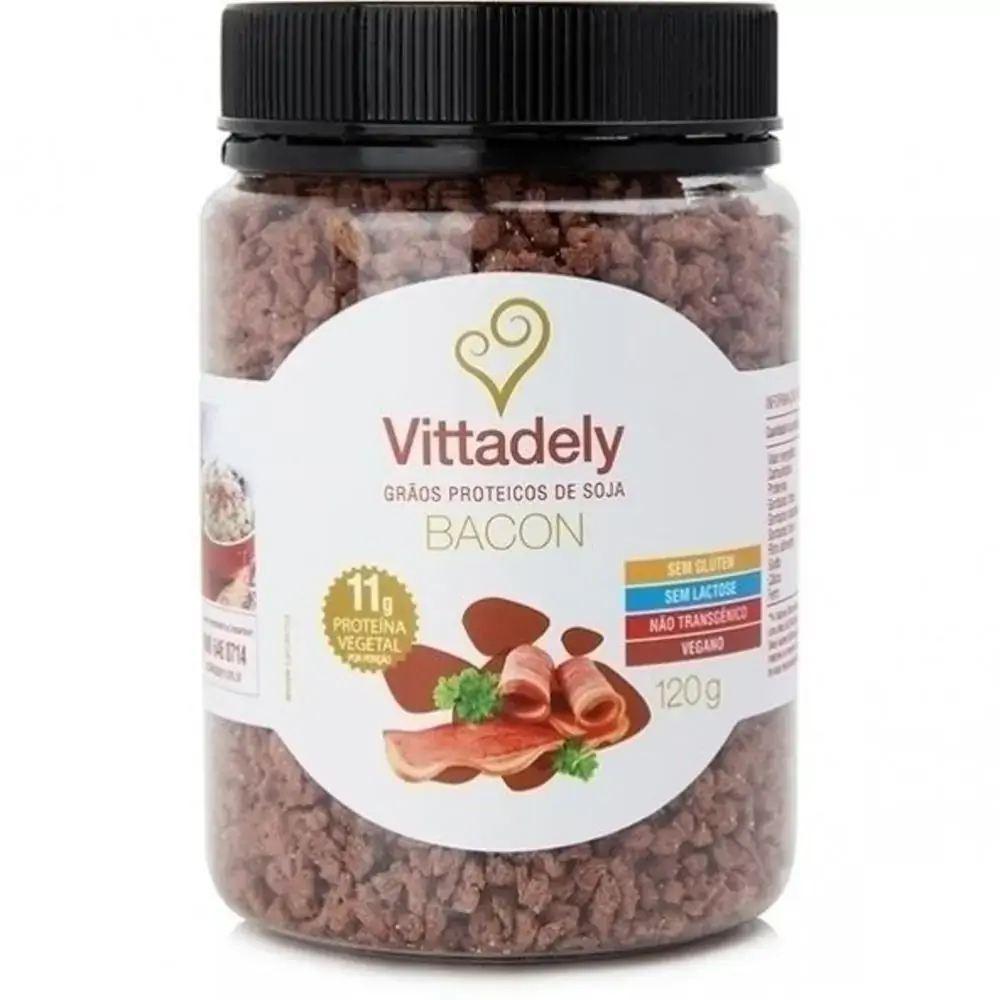Grãos Proteicos De Soja Bacon 120g Vittadely
