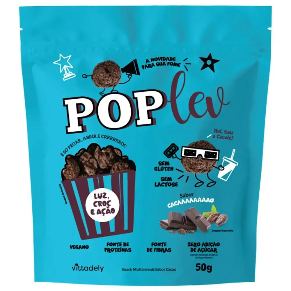 Snack Poplev Cacau 50gr