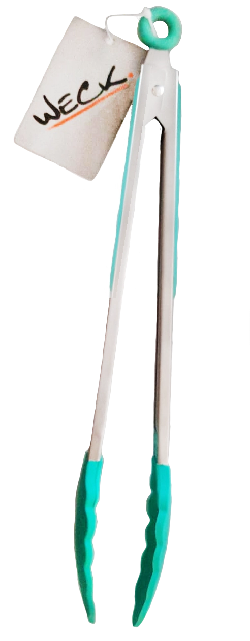 Pegador Inox Weck Com Ponta Em Silicone 30cm Verde